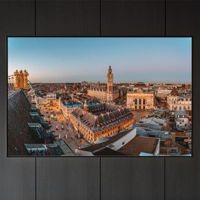 Affiche - Poster d'un panorama de Lille - Photographie de Benjamin Clipet - Une idée cadeau de décoration à offrir à un proche. 