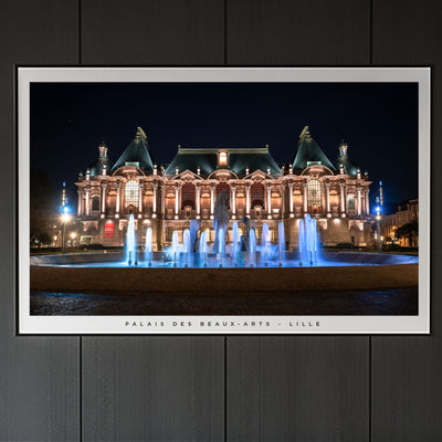 Affiche - Poster du Palais des Beaux-Arts à Lille - Photographie de Benjamin Clipet - Une idée cadeau de décoration à offrir à un proche. 