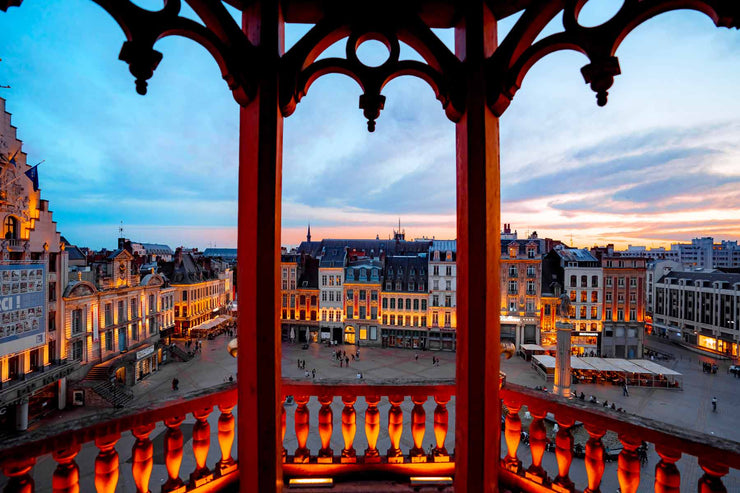 Affiche photo de la Grand Place de Lille. Photographie de Nablezon. Idée cadeau