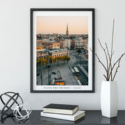 Affiche - Poster de la place des Buisses à Lille - Photographie de Nablezon - Une idée cadeau de décoration à offrir à un proche.