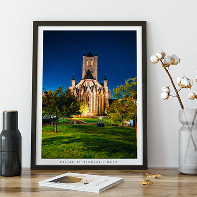 Eglise St Nicolas Gand - Photographie de Nablezon - Idée cadeau à offrir