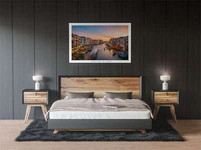 Affiche - Poster du Grand Canal de Venise en Italie - Photographie de Nablezon - Une idée cadeau de décoration à offrir à un proche. 