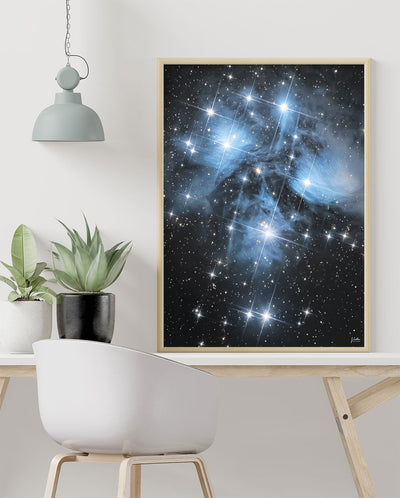 Affiche photo d'un amas d'étoiles par Julien Looten. Idée cadeau décoration