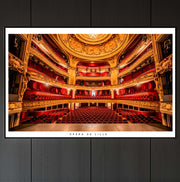 Affiche - Poster de l'opéra de Lille - Photographie de Nablezon - Une idée cadeau de décoration à offrir à un proche. 