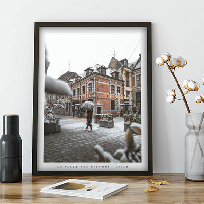 Affiche - Poster de la place aux oignons, à Lille - Photographie de Benjamin Clipet - Une idée cadeau de décoration à offrir pour un proche 