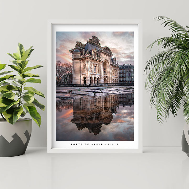 Affiche - Poster de la porte de Paris à Lille - Photographie de Benjamin Clipet - Une idée cadeau de décoration à offrir pour un proche 